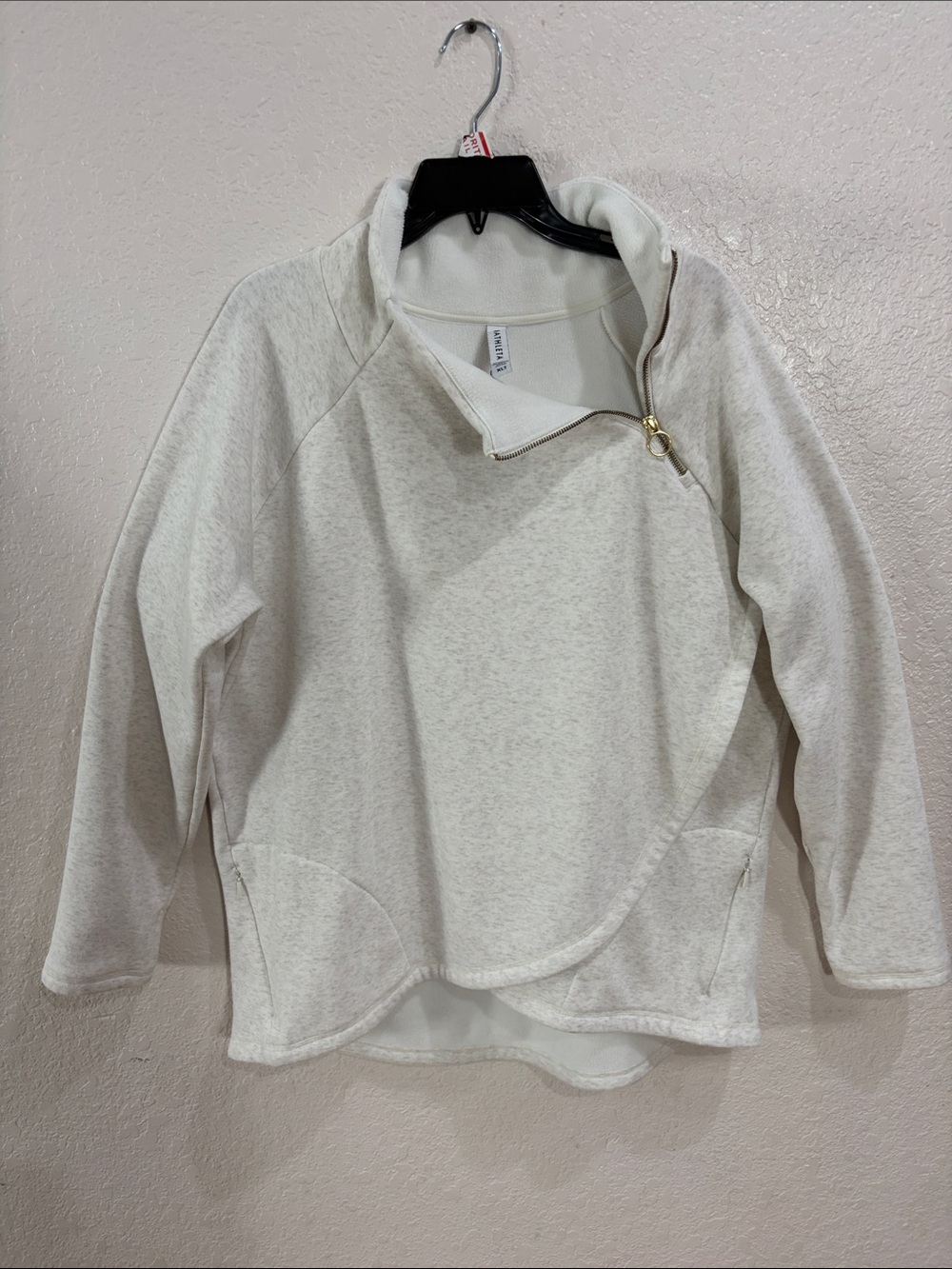 ATHLETA,Size XL,Cozy Off-White Quarter Zip Pullover - Picture 3 of 15